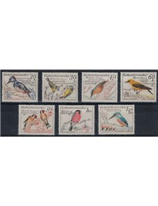 CZECHOSLOVAKIA 1959 Birds 7v MNH**