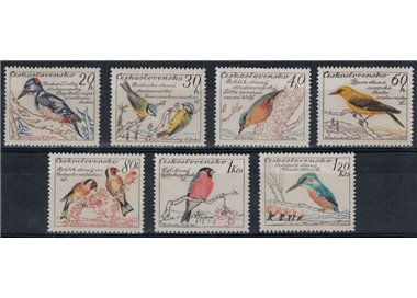 CZECHOSLOVAKIA 1959 Birds 7v MNH**