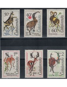 CECOSLOVACCHIA 1963 Animali 6v MNH**