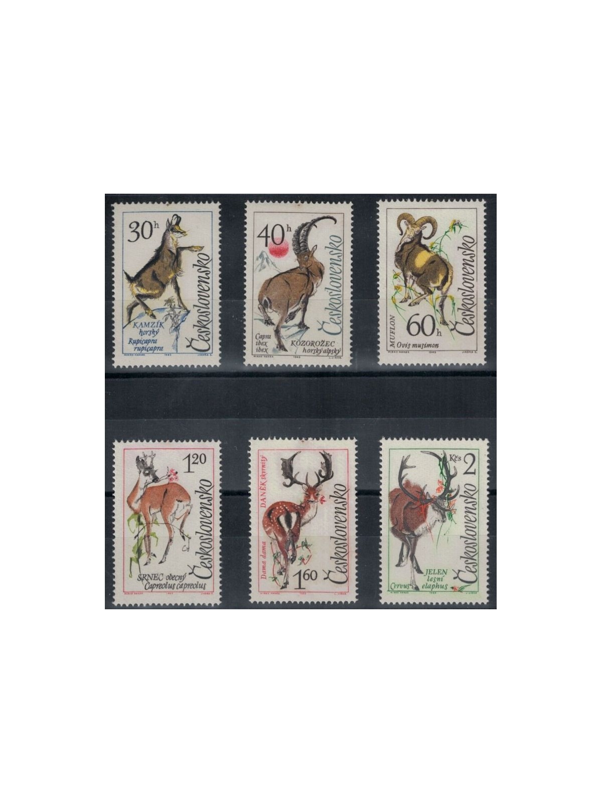CECOSLOVACCHIA 1963 Animali 6v MNH**