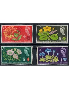 GRAN BRETAGNA 1964 Congresso botanico con bande di fosforo 4v MNH**