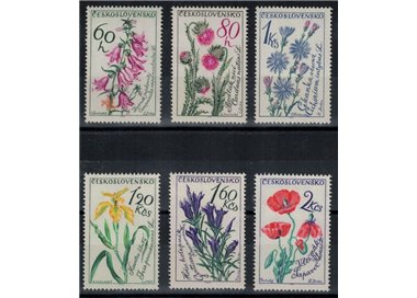 CZECHOSLOVAKIA 1964 Flowers 6v MNH**