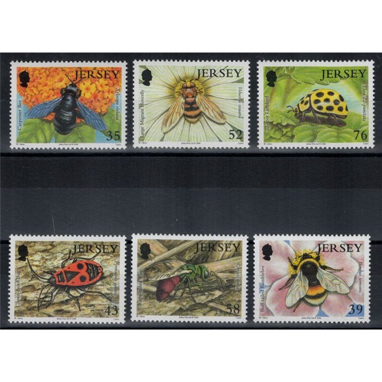 JERSEY 2008 Insetti - Insects 6v