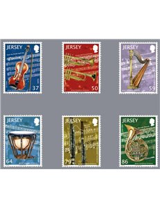 JERSEY 2011 75th Musical Instruments 6v