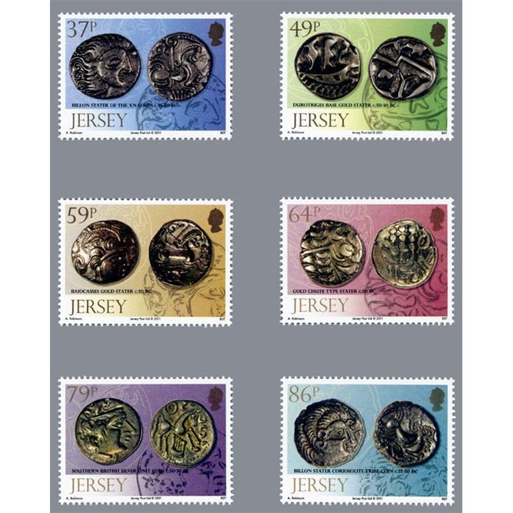 JERSEY 2011 Archaeology, coins 6v