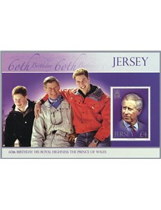 JERSEY 2008 Prince Charles' Birthday s/s MNH**