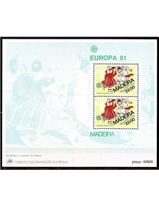 MADEIRA 1981 Europe s/s MNH**