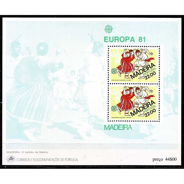 MADEIRA 1981 Europe s/s MNH**
