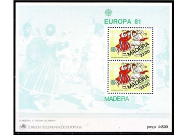 MADEIRA 1981 Europe s/s MNH**