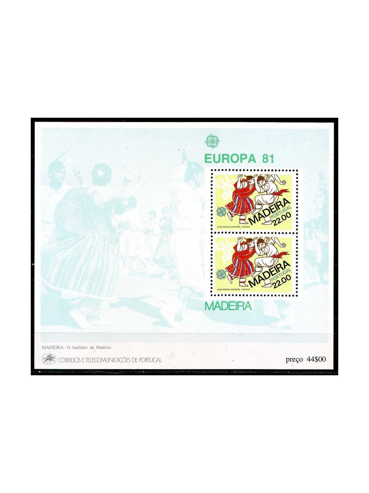 MADEIRA 1981 Europe s/s MNH**