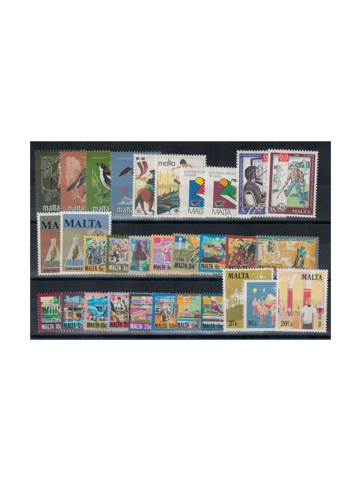 MALTA 1981 Complete Year 31v MNH**