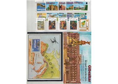 GIBILTERRA 1978 Annata completa 15v + 1 BF + 1 LB MNH**