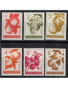 BULGARIA 1965 Fruit 6v MNH**