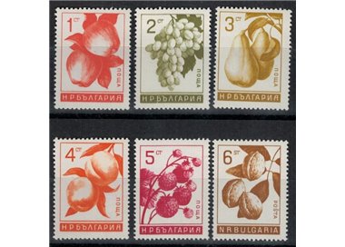 BULGARIA 1965 Frutta 6v MNH**
