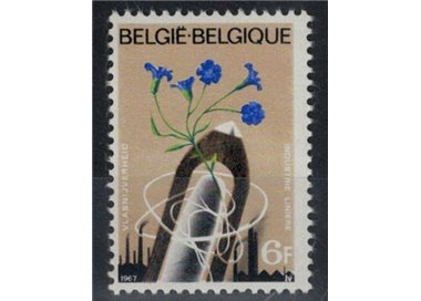 BELGIUM 1967 Flax industry 1v MNH**
