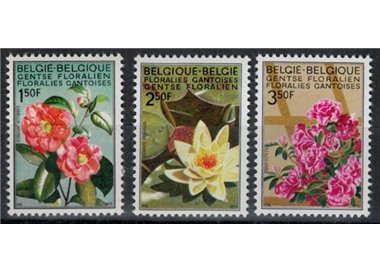 BELGIO 1970 Mostra floreale 3v MNH**