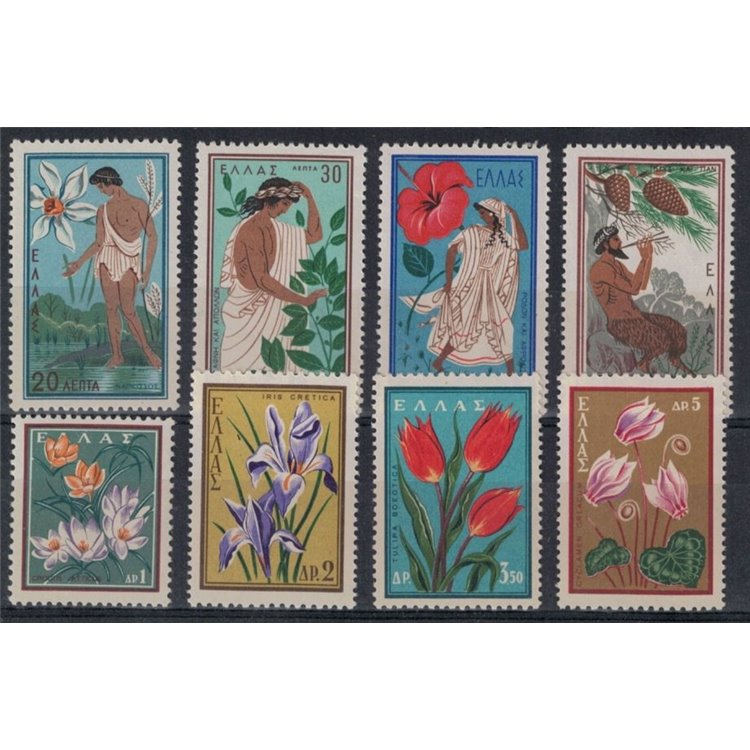 GREECE 1958 Nature Protection Congress 8v MNH**