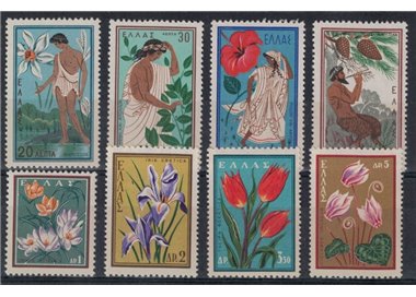 GRECIA 1958 Congresso protezione natura 8v MNH**