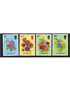 JERSEY 1974 Fiori 4v MNH**
