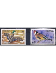 ANDORRA FRANCESE 1985 Salvaguardia della natura, uccelli 2v MNH**