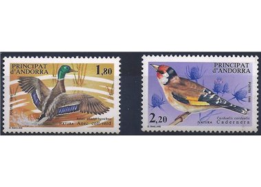 ANDORRA FRENCH 1985 Nature conservation, birds 2v MNH**