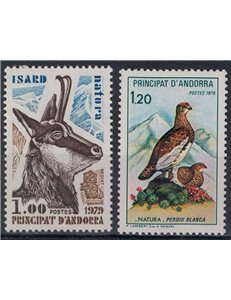 ANDORRA FRENCH 1979 Nature Conservation 2v MNH**
