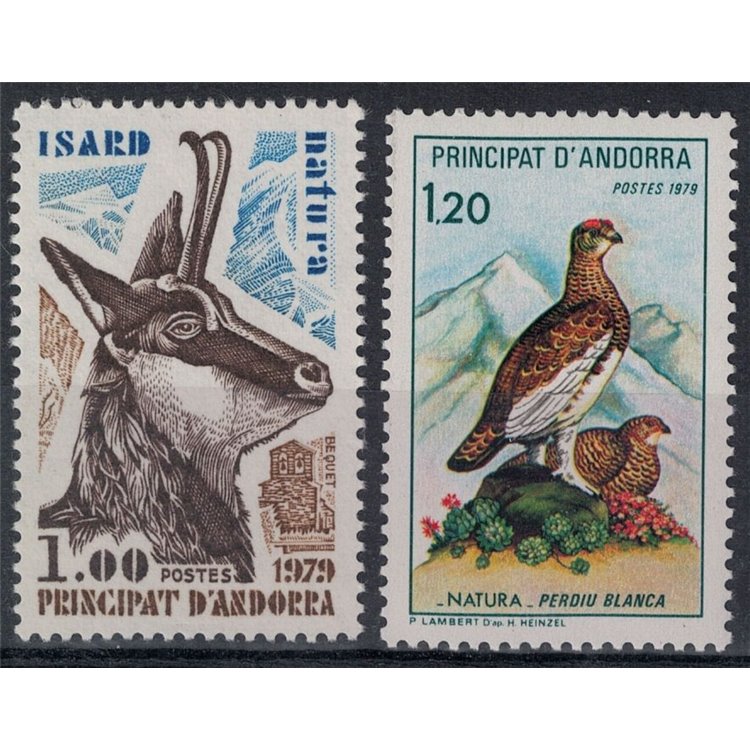 ANDORRA FRENCH 1979 Nature Conservation 2v MNH**