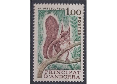 ANDORRA FRENCH 1978 Nature conservation, squirrel 1v MNH**