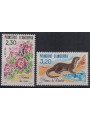 ANDORRA FRENCH 1990 Conservation of nature, fauna and flora 2v MNH**