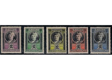 LUSSEMBURGO 1926 Caritas, pro infanzia 5v MH*
