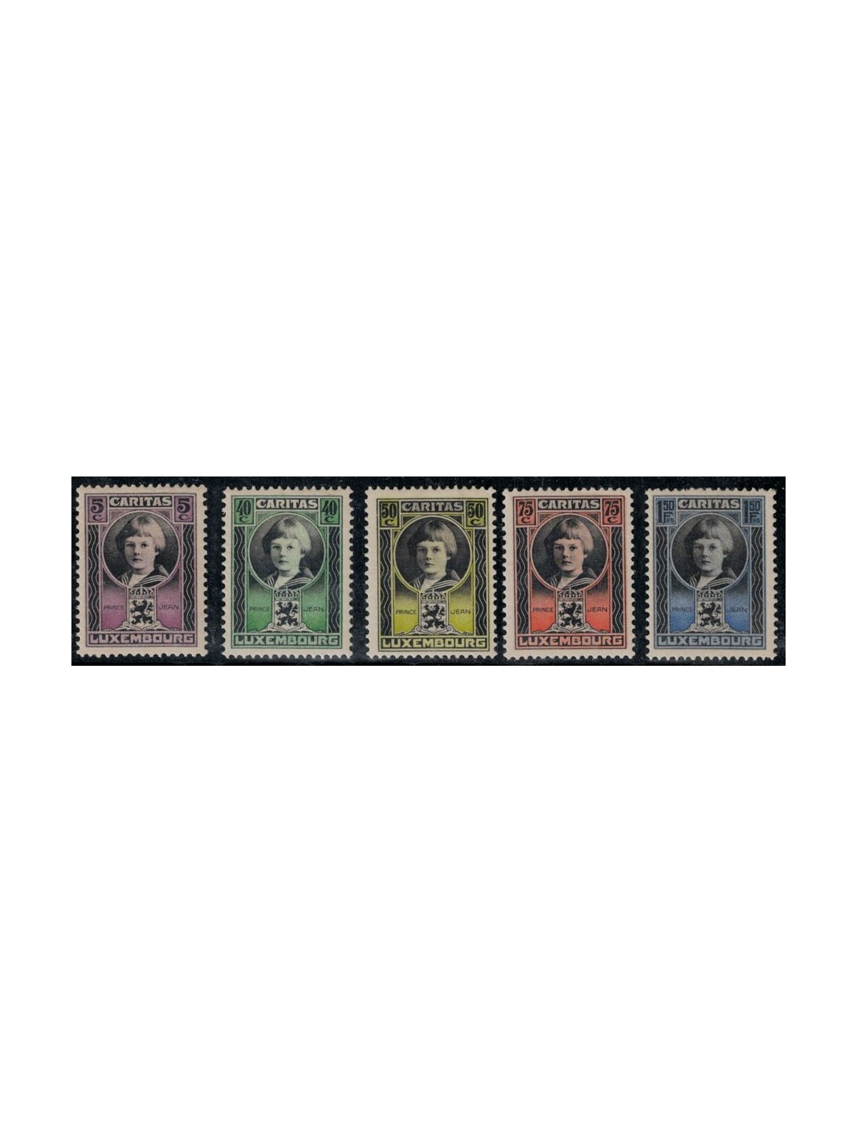 LUSSEMBURGO 1926 Caritas, pro infanzia 5v MH*