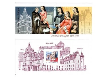 FRANCIA 2014 Anna di Bretagna (Souvenir Filatelico)