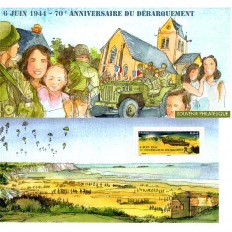FRANCE 2014 Normandy Landings (Philatelic Souvenir)