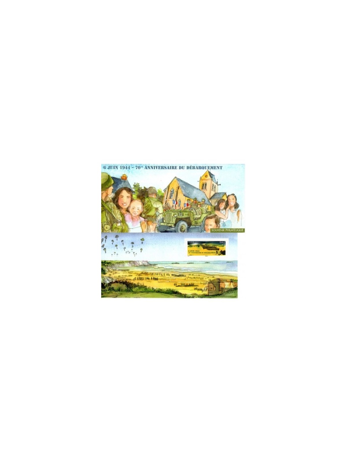 FRANCE 2014 Normandy Landings (Philatelic Souvenir)