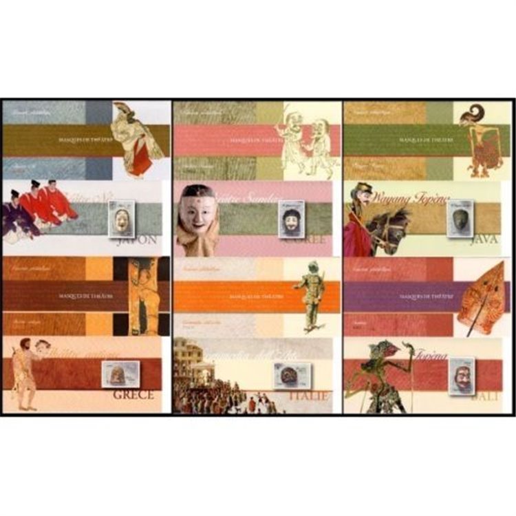 FRANCE 2013 Theatrical Masks (Philatelic Souvenir)