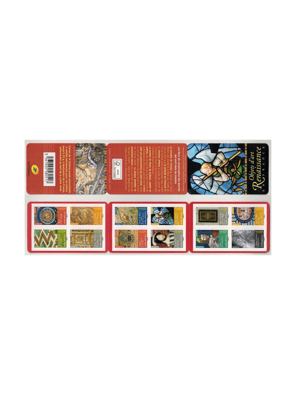 FRANCIA 2014 Arte, rinascimento 12v in LB MNH**