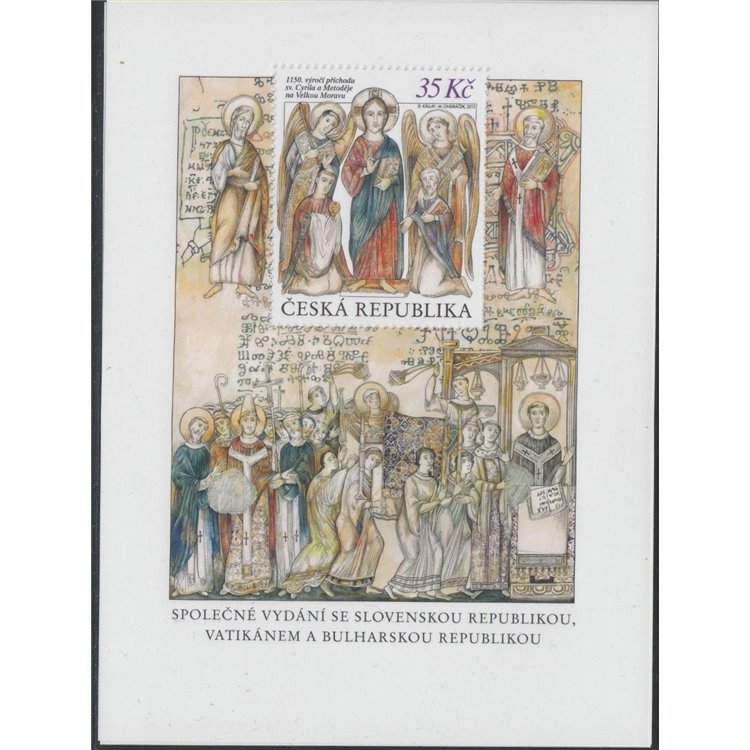 CZECH REPUBLIC 2013 Evangelization of Great Moravia, Cyril and Methodius s/s MNH**
