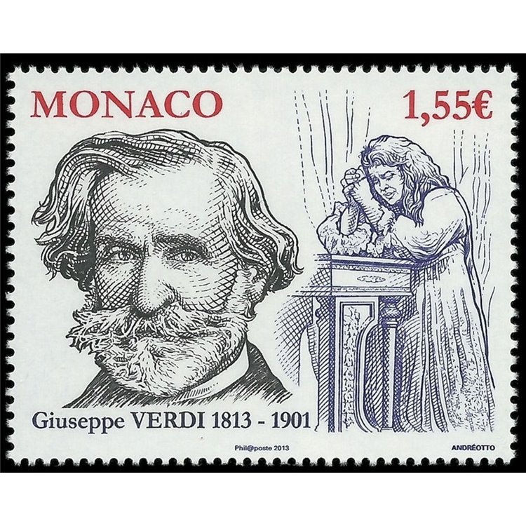 MONACO 2013 Giuseppe Verdi 1v MNH**
