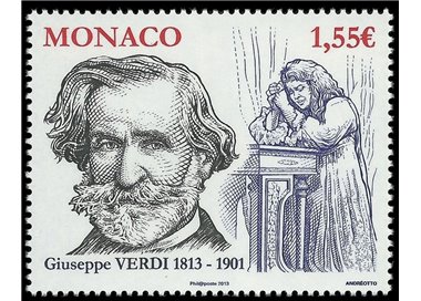 MONACO 2013 Giuseppe Verdi 1v MNH**