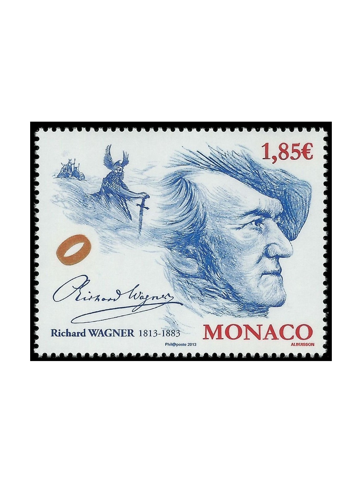 MONACO 2013 Richard Wagner 1v MNH**