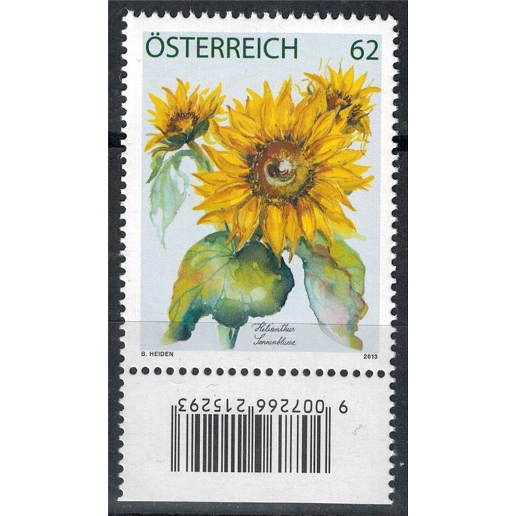 AUSTRIA 2013 Fiori, girasole MNH**