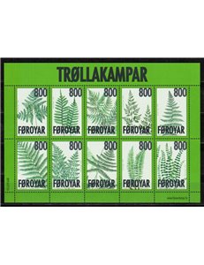 FAEROER 2008 Flora, Felci 1 BF MNH**