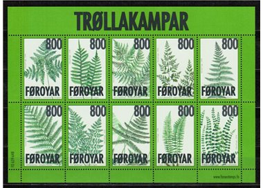 FAEROER 2008 Flora, Felci 1 BF MNH**