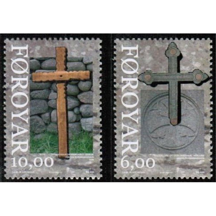FAEROER 2008 Natale, antiche Croci 2v MNH**