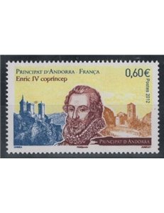 FRENCH ANDORRA 2012 King Henry IV of Navarre MNH**