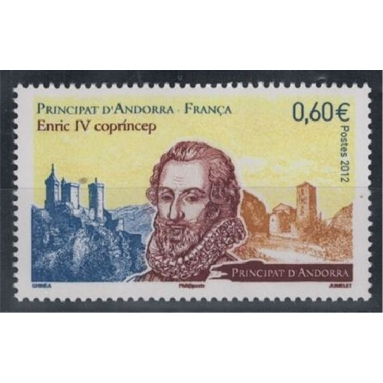 FRENCH ANDORRA 2012 King Henry IV of Navarre MNH**