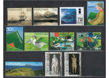 FAEROER 2007 Annata completa 11v MNH**