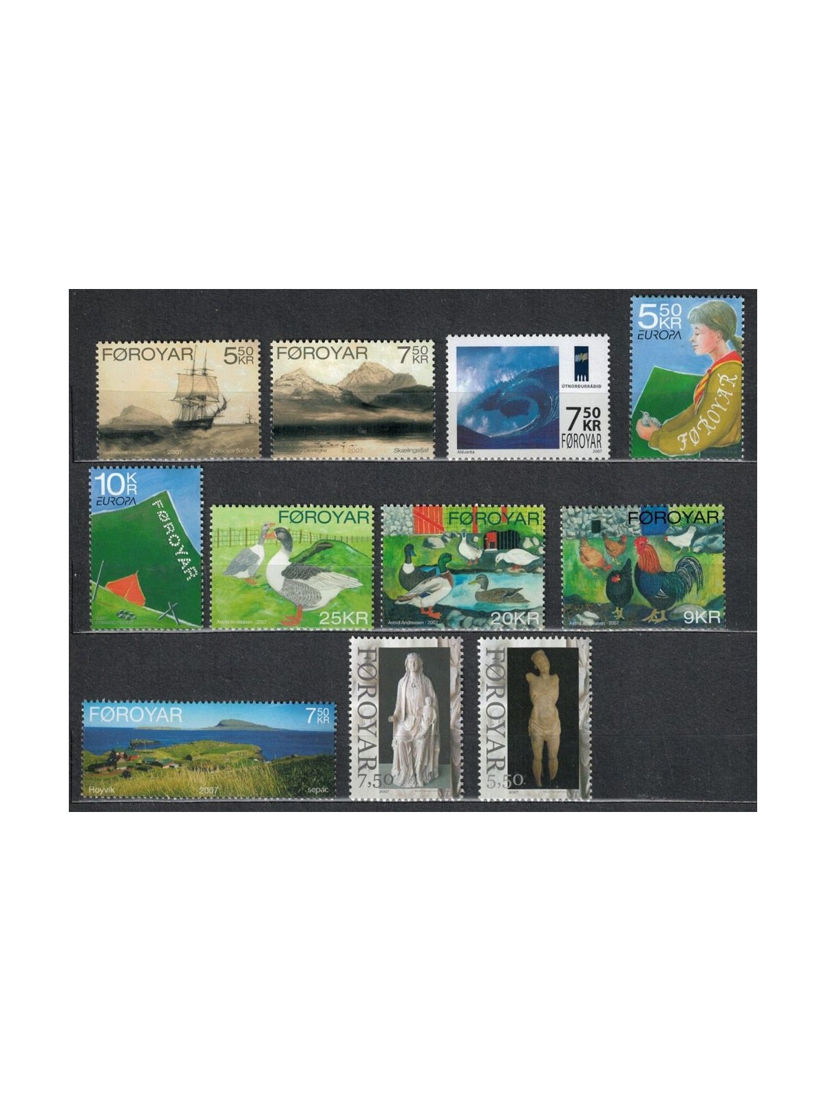 FAEROER 2007 Complete year 11v MNH**