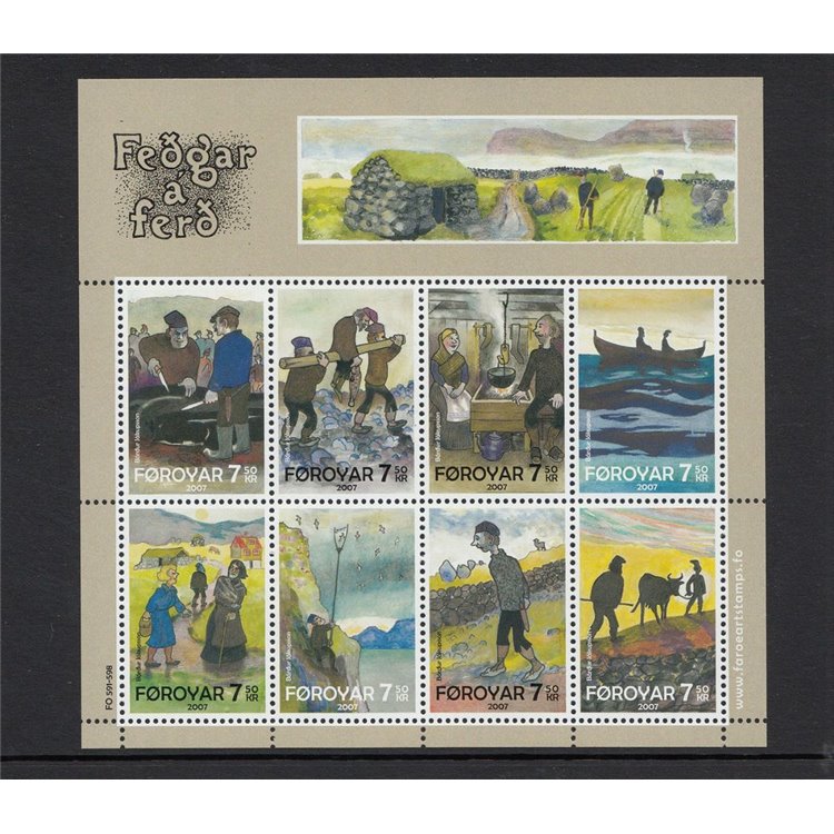 FAEROER 2007 Hedin Brù, the honour of the poor 1 s/s MNH**