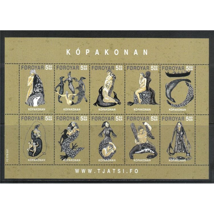 FAEROER 2007 Myths and legends, the seal woman s/s MNH**